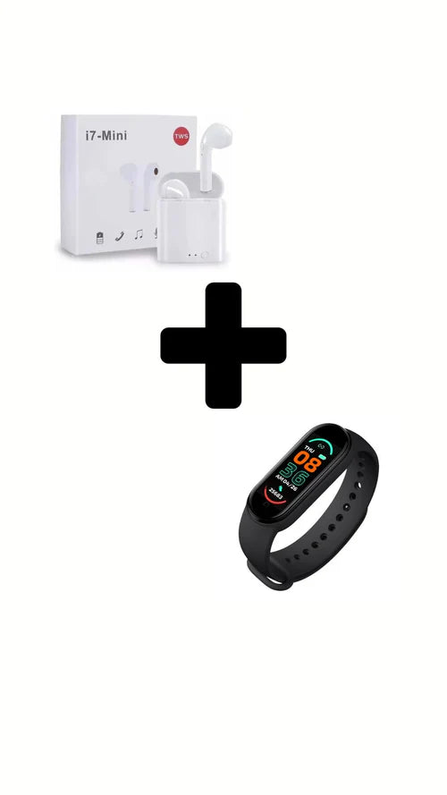 ¡COMBO! Audifonos i7 TWS + Smartband M6